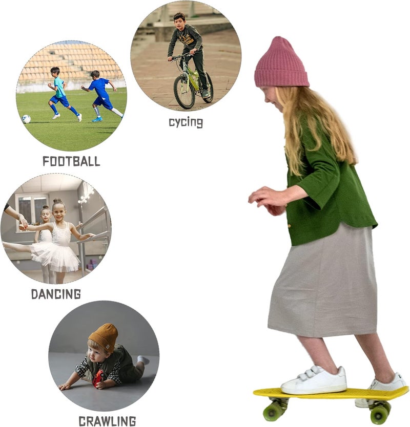 ONTYZZ Kids Knee Pads with Thicken Sponge Padding Breathable Stretchy Cotton Knee Pads Soft Knee Pads Guards Protective for Roller Skateboard Bike Scooter Outdoor Sports - Image 5